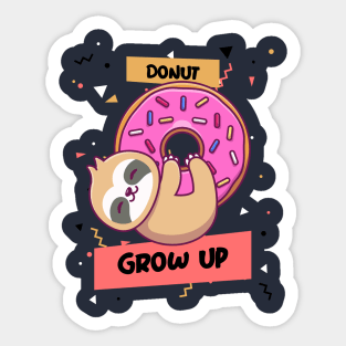 donut grow up Sticker